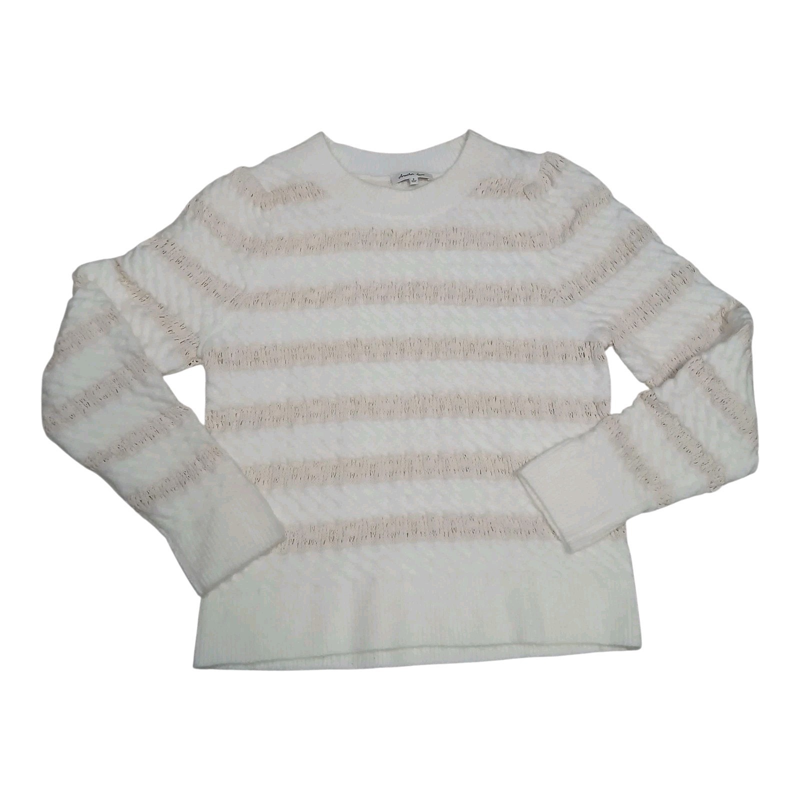 Another Love Maren Sweater Vintage Cream Stripe Women S Minimalist Quiet Luxury